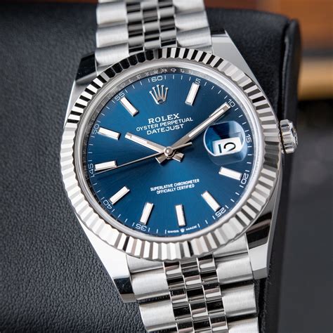 rolex datejust 16234 jubilee quadrante blu|rolex datejust 41 fluted bezel.